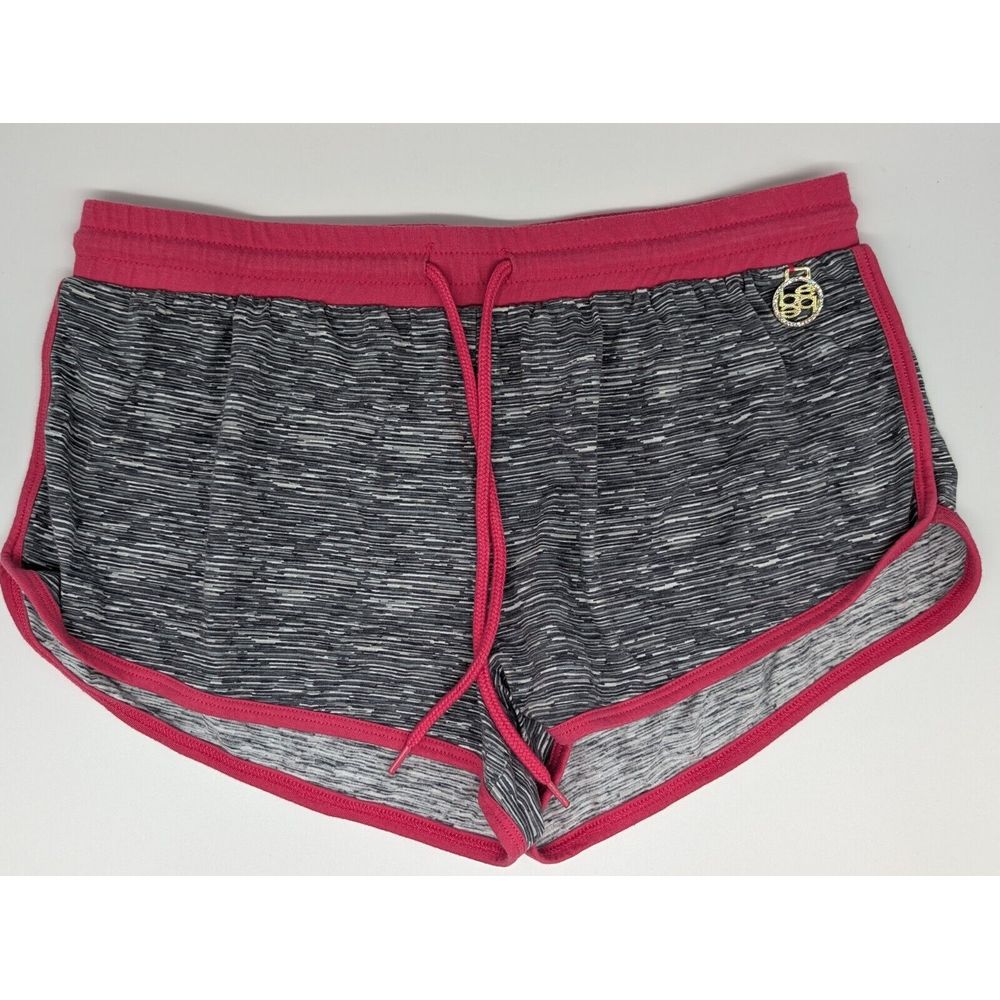 Bebe Sleepwear Womens Size Large Sleep Shorts Pajama Shorts Charm Gray Pink